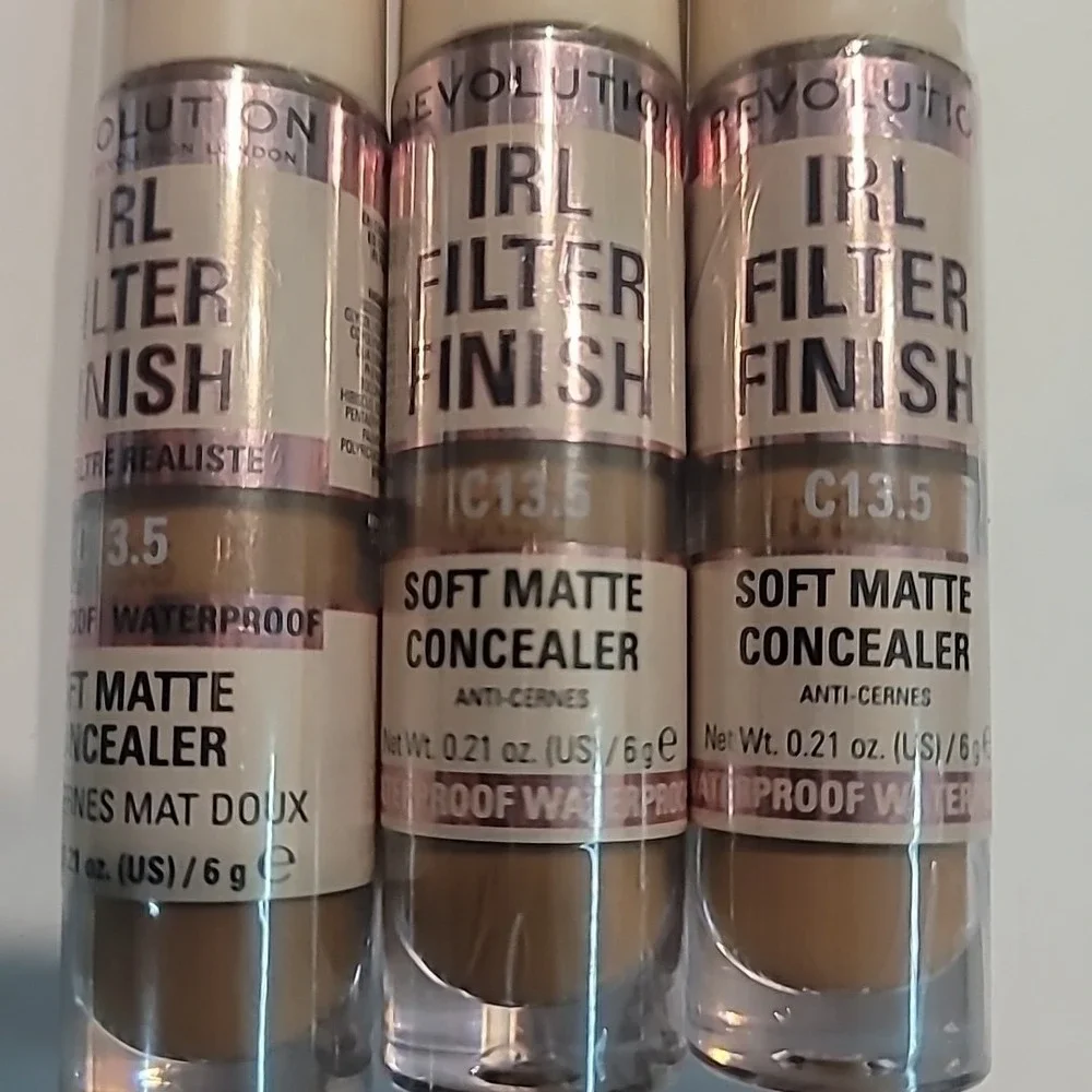 Lot of 3‎ | Revolution IRL Filter Finish Soft Matte Concealer (0.21oz/6g) C13.5